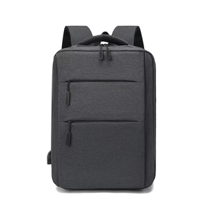 Mochila Ejecutiva Oxford de Gran Capacidad con Cierre de Cremallera, Impermeable, Antirrobo, USB, Diseño Geométrico, Estilo Simple para Comercio Exterior - Product Image 2