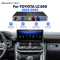 Module d'interface vidéo Android CarPlay 8+128G pour mise à niveau de l'écran OEM, boîtier multimédia pour Toyota Land Cruiser 300 2022-2024 YouTube