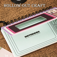 Cuaderno Espiral Personalizado de Alta Calidad, Estilo Cinta de Cassette Retro, Logotipo/Color Personalizado, Impresión Personalizada, Encuadernación Personalizada, Caja de Regalo