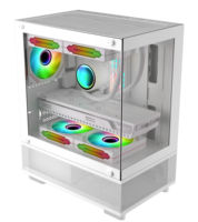 AntarcChill Factory Popular Computer Case Gaming Motherboard Support Water Cooling Wholesale Pc Customized Case with LED Fan