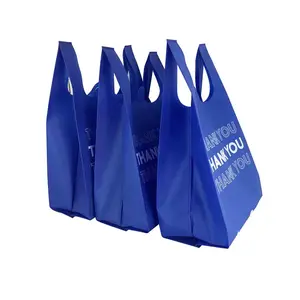 Promotional Tote Bag Hot Sale Reusable D W Die Cut Non-woven Bag Supermarket Promotional Tote Bag With Logo