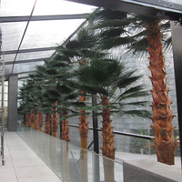 Décoration de piscine en gros, anti-UV, anti-décoloration, grandes plantes artificielles d'extérieur, arbres, palmier artificiel