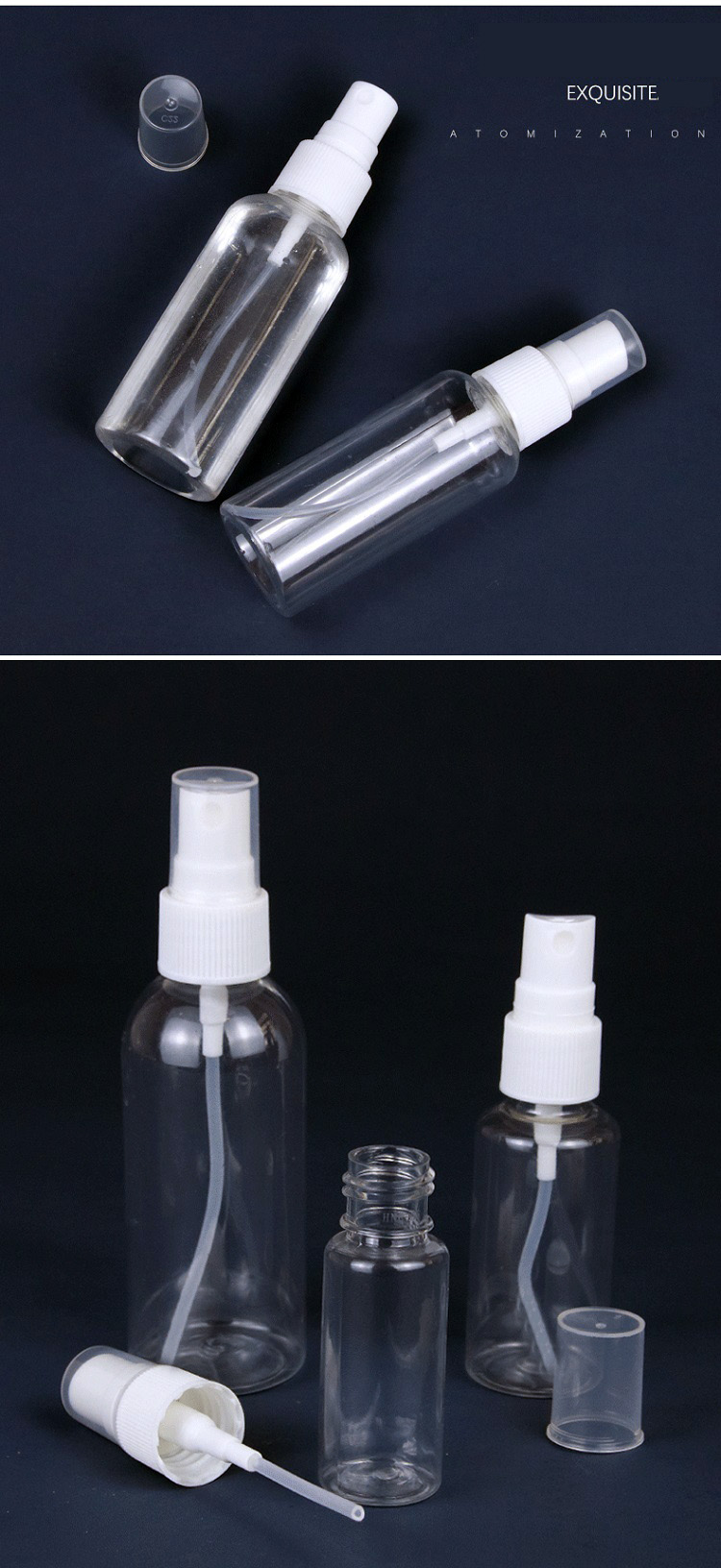 Wholesale 15ml - 500ml Empty Plastic 100ml Spray Bottles 100 Ml Pet Spray Bottle With Fine Mist Sprayer