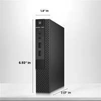 Mini-ordinateur de bureau Barebone Tiny Optiplex 3020 4ème génération, propre, sans rayures, grade A, testé et fonctionnel