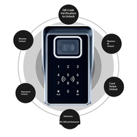 Lector de Control de Acceso Inteligente Todo en Uno Guangbao, Plateado/Negro, Tarjeta de Inducción, Fácil Instalación, Programable para Alquiler, Hecho en China Continental