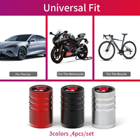 Capuchons universels de tige de valve de pneu en aluminium pour jantes de roue, cache-poussière pour voitures, camions, motos, vélos, pneu solide, état neuf
