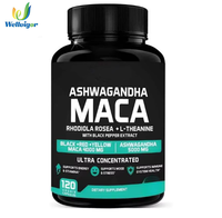 Capsules avancées de Maca et Ashwagandha 120 gélules - Complément énergétique, anti-stress et vitalité pour hommes (non destiné aux femmes enceintes)