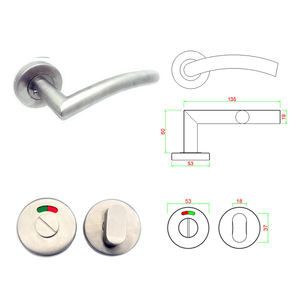 Hiện Đại Sang Trọng 304 Thép Không Gỉ Chống Trộm Cửa Xử Lý <span class=keywords><strong>Lockset</strong></span> Với Key Đánh Bóng Kết Thúc Cho Biệt Thự Phòng Tắm Khách Sạn Ngoài Trời - Product Image 3