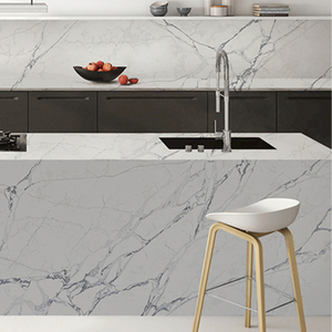เคาน์เตอร์ครัวกันน้ำ Goldtop ODM Quartz รุ่น 5107 Paonazzo Verona Calacatta ดีไซน์ทันสมัย หินสังเคราะห์ สำหรับโรงแรม ห้องครัว และภายนอกอาคาร - Product Image 3