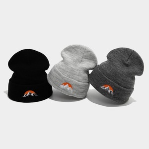 <span class=keywords><strong>Bonnet</strong></span> en tricot à motif de <span class=keywords><strong>montagne</strong></span> pour hommes et femmes Sports de plein air Casquette chaude pour le voyage Caractéristique commune du tissu - Product Image 3