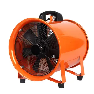 8 10 12 14 16 Inci Guangdong Portabel Volume Besar Industri Pertambangan Aliran Aksial Kipas Ventilasi Udara Blower Fan Harga