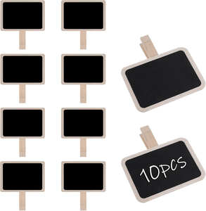 Letreros de pizarra, clips para pizarra, etiquetas de nombre de pizarra para buffet, etiquetas de comida con clip, letreros para comida de fiesta con clips - Product Image 1