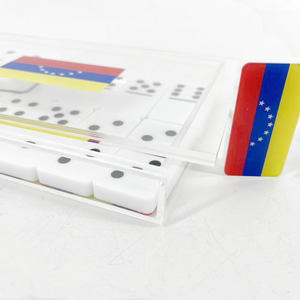 Vente en gros Jeu de dominos en acrylique personnalisé <span class=keywords><strong>à</strong></span> 2 couches de qualité supérieure Jeu de société de puzzle pour enfants et adultes - Product Image 2