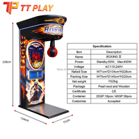 Machine de jeu électronique de boxe et de kick-boxing à monnayeur avec paiement par carte pour centres de jeux et centres commerciaux
