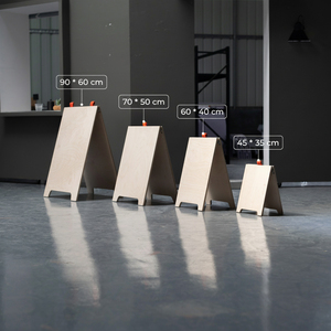 Деревянная подставка-стенд А-образной формы для рекламы на улице, портативная вывеска для кафе и ресторанов - Product Image 6