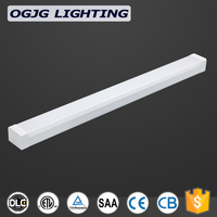 Plafonnier LED linéaire avec batterie de secours d'urgence, détecteur de mouvement, indice de protection IP40, garantie 5 ans, personnalisable, intensité réglable, 3000K-6500K