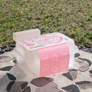 Boîtes d'emballage rectangulaires en plastique PET jetables de qualité alimentaire pour gâteaux à la crème aux fraises, tiramisu, desserts, bento, lavables - Product Image 4