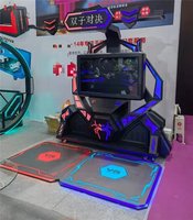 Simulateur de chasse à l'arme à feu 2 joueurs 9D VR Jeu de tir d'arcade intérieur en métal et alliage avec 6DOF pour le divertissement en aéroport