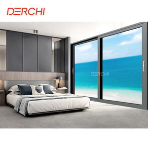 Cửa trượt xếp nhôm cách nhiệt DERCHI, cửa không khung, cửa hiện đại cho nhà ở, nội thất - Product Image 5