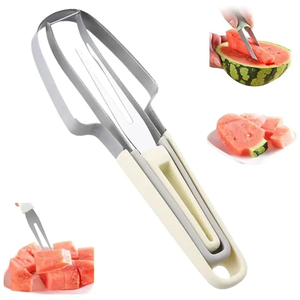 Watermelon Cutter Slicer Popsicle Mould 3 in 1 Melon Scoop Fruit Scooper Tool for Dig Pulp Separator Creative Fruit Knife - Product Image 1