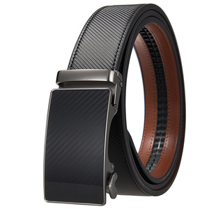Cinturón de cuero al por mayor para hombres Cinturón de rachet de hebilla de aliado automático Cinturones de cuero de vaca genuino - Product Image 6