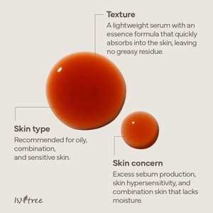 [Isntree] Sérum Fraîcheur au Thé Vert 50ml avec 77% de Thé Vert de Jeju et Anti-Sébum P pour Affiner les Pores et Contrôler le Sébum - Product Image 3