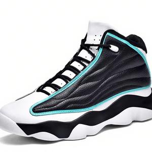 Brand Logo <strong>Custom</strong> Professional Men Outdoor Sports Sneakers Leather Air 13 High Top Women Basketball Shoes - Product Image 6