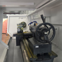 Torno CNC de Servicio Pesado CK6163 con Eje Oscilante Máximo de 630 mm, Bancada Plana con Rieles Reforzados para Torneado de Metal con Fanuc/GSK