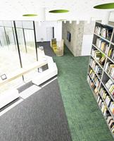 Direkt vom Hersteller Hochwertige Farbige Nylon-Büroteppichfliesen mit Individuellen Mustern für Bürorenovierungsprojekte