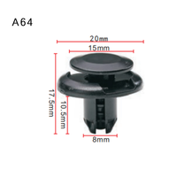 A64 Rivet en plastique à vendre Clip de fixation en plastique