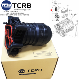 Carcasa de filtro de aceite de motor TCRB 06M115401K para Porsche VW Touareg Audi A4 A5 A6 A7 A8 Q5 Q7 Q8 06M115401F 06M115401E 06M115401L - Product Image 6
