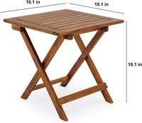 Table d'appoint pliante extérieure en bambou Table basse Support d'angle en bois pour bureau de jardin Meubles de salon Autres meubles