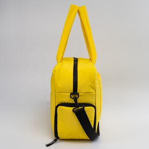 Borsa da Viaggio Weekender per Donne, Borsa Tote Imbottita, Borsone da Trasporto con Scomparto per Scarpe, Colore Cammello Chiaro - Product Image 5