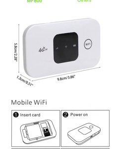 เราเตอร์ไวไฟ Yiran Wholesale Price MF800 Mifis LTE 4g Lte พร้อมช่องใส่ซิมการ์ด แบตเตอรี่ 2100mAh VPN เราเตอร์ 4g สำหรับแล็ปท็อป - Product Image 5