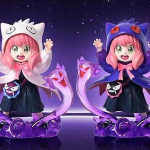 CHXU Pokemoned Gengar 2 Stili Nuovo Anime <span class=keywords><strong>Spy</strong></span> <span class=keywords><strong>Family</strong></span> Gengar GK Modello Fatto a Mano Statua Action Figure in PVC Giocattoli - Product Image 1