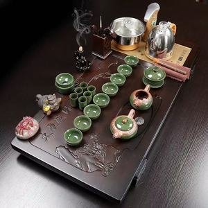 Vassoio <span class=keywords><strong>da</strong></span> tè cinese Kung Fu in legno di sandalo, <span class=keywords><strong>tavolino</strong></span> <span class=keywords><strong>da</strong></span> tè con set completo di teiera Gaiwan e tazze <span class=keywords><strong>da</strong></span> tè - Vendita calda - Product Image 6