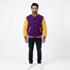 Chaquetas universitarias para hombre, talla XL, de calle, hechas a medida, de alta calidad, transpirable, de tela fina, Unisex, CollegeBaseballjacket para hombre - Product Image 1