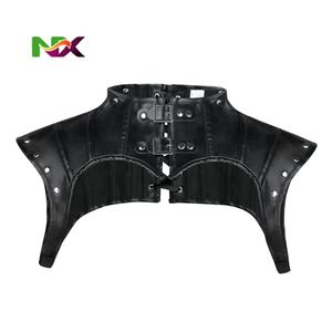 Costume Gotico Medievale in Pelle per Donne Giacca con Spalle Scoperte in <span class=keywords><strong>Ecopelle</strong></span> Armatura Accessori Steampunk - Product Image 1