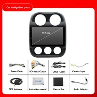Estéreo para Auto Android de 10.1 Pulgadas, 2+32G, para JEEP COMPASS 2014, Radio para Auto, Autoradio, Carplay, Android Auto, GPS, Wifi, Audio HiFi, RDS