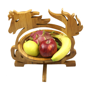Cesta de Frutas Plegable Decorativa de Bambú Ecológico y Bandeja Colgante Tipo <span class=keywords><strong>Hamaca</strong></span> para Uso en la Cocina - Product Image 4
