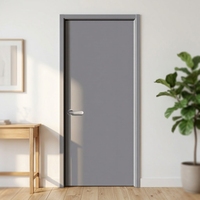 Porte intérieure en composite polymère durable Yunxin, isolation acoustique, style moderne, épaisseur personnalisable, pour chambre, appartement, hôtel