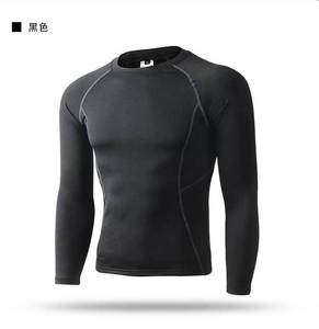 Maillots de cyclisme légers et écologiques pour hommes, automne-<span class=keywords><strong>hiver</strong></span>, manches longues, sous-vêtements thermiques, séchage rapide, évacuation de la transpiration, fitness - Product Image 4