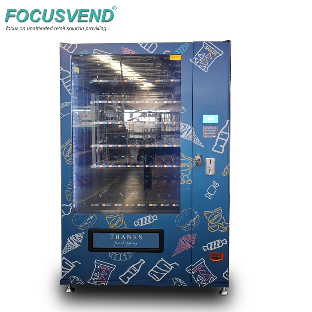 Large Scale Smart Vending Machine Vendor for Snacks and Beverages