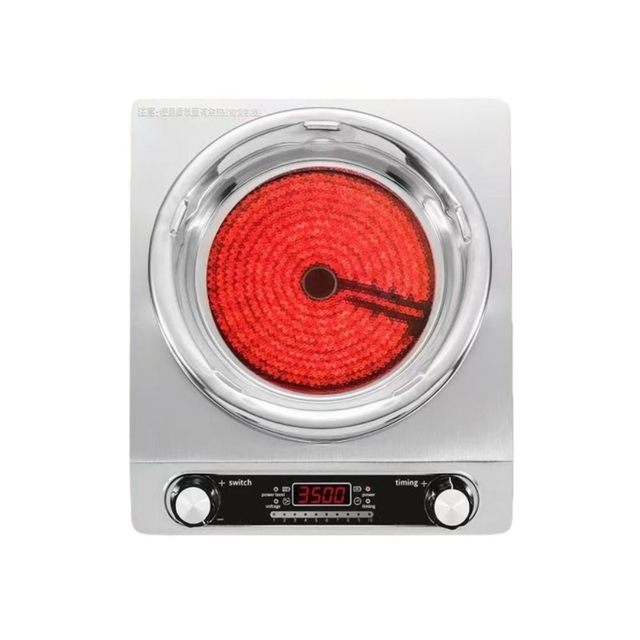 Electric Concave Household Commercial Single Burner Infrared Cooker 3500W Multifunction Stainless Steel Infrared Cooker