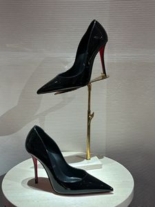 Lüks tasarımcı kadın <span class=keywords><strong>Stiletto</strong></span> yüksek topuklu Premium kalite sivri burun ince topuklu ile birden fazla renk boyutları kırmızı Soled - Product Image 4