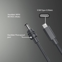Cable de Alimentación USB C a Mini DC, Entrada USBC a Cable de Carga de Alimentación DC, Compatible con Cargador PD y Banco de Energía, Compatible con Starlink Mini