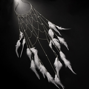 <span class=keywords><strong>Coiffe</strong></span> <span class=keywords><strong>indienne</strong></span> à plumes longues réglables Gypsy Hippie casque avec accessoires de cheveux de mariage rouge bandeau à plumes de Style de mode - Product Image 2