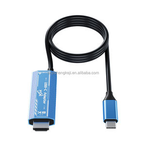 Directo de fábrica 8K 60HZ Tipo-C <span class=keywords><strong>Cable</strong></span> convertidor USB 1,8 m CNC Crafts Macho-Macho para consola de juegos HDTV Micrófono Altavoz Proyector - Product Image 4