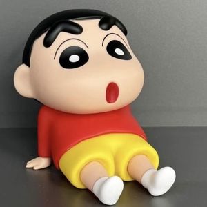 Tytopone Anime japonés Crayon Shin-Chan hecho a mano bata de dormir soporte de teléfono salvaje nuevo asistente modelo estatuilla de resina - Product Image 4