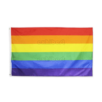 Drapeaux arc-en-ciel de bannière de la Gay Pride Lesbian LGBT de polyester imprimé